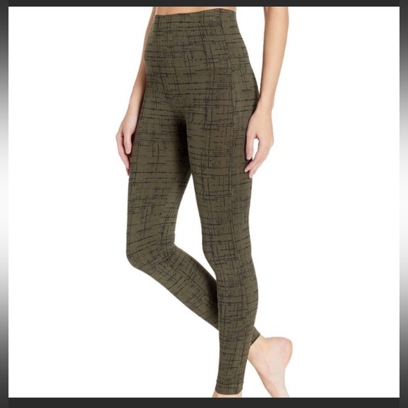 Spanx Olive Green Crosshatch Leggings - Picture 2 of 7